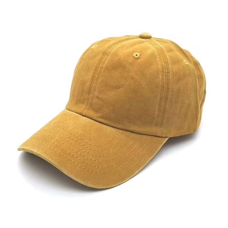 Unisex Cotton Low Profile Baseball Cap Plain Blank Dad Hat Adjustable Washed Twill Vintage Solid Hat