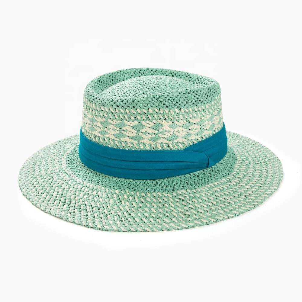 Summer Fashion Women's Panama Straw Hat Men's French Sunscreen Jazz Hat for Beach Travel Holiday