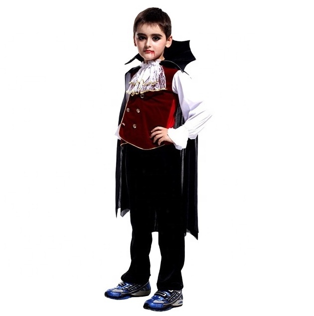 Vampire Costume for Boys Kids Halloween Costumes Party Dress Up Clothes Cosplay