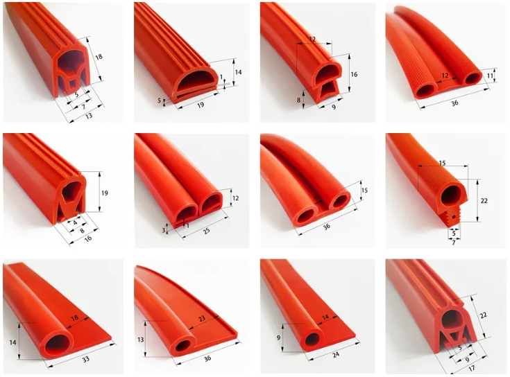 Customized High-Temperature And Heat-Resistant Silicone Rubber Extruded Color Rubber Seal Strip