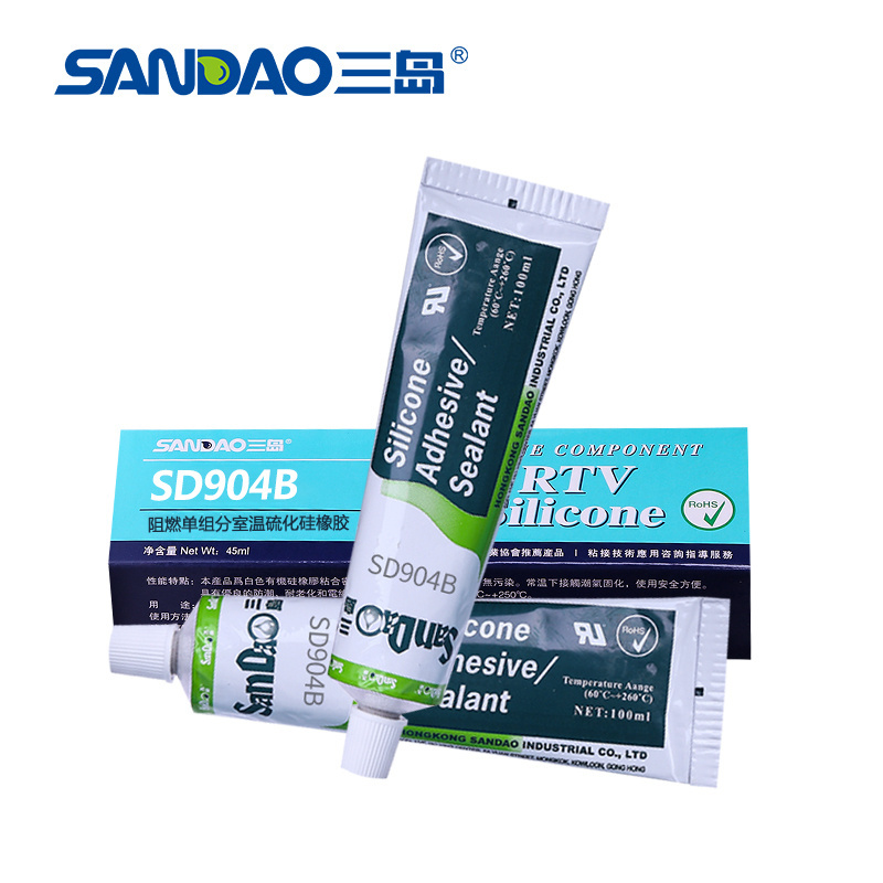 Silicone Sealant High Temperature Black RTV All Purpose Anti Mold  Waterproof Insulation Resistant Electronic Silicone Sealant