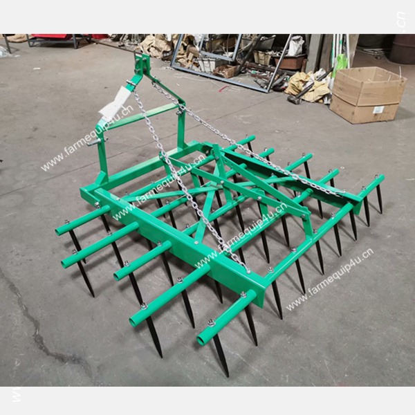 Tractor three point spike tooth harrow ,farm landscape rake ; farm machinery for sale