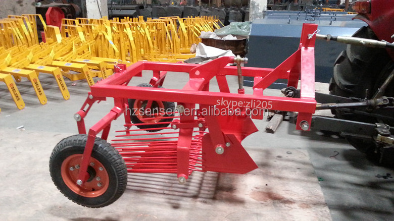 3 Point one Row Potato Digger for Tractors; single-row potato harvesting machine