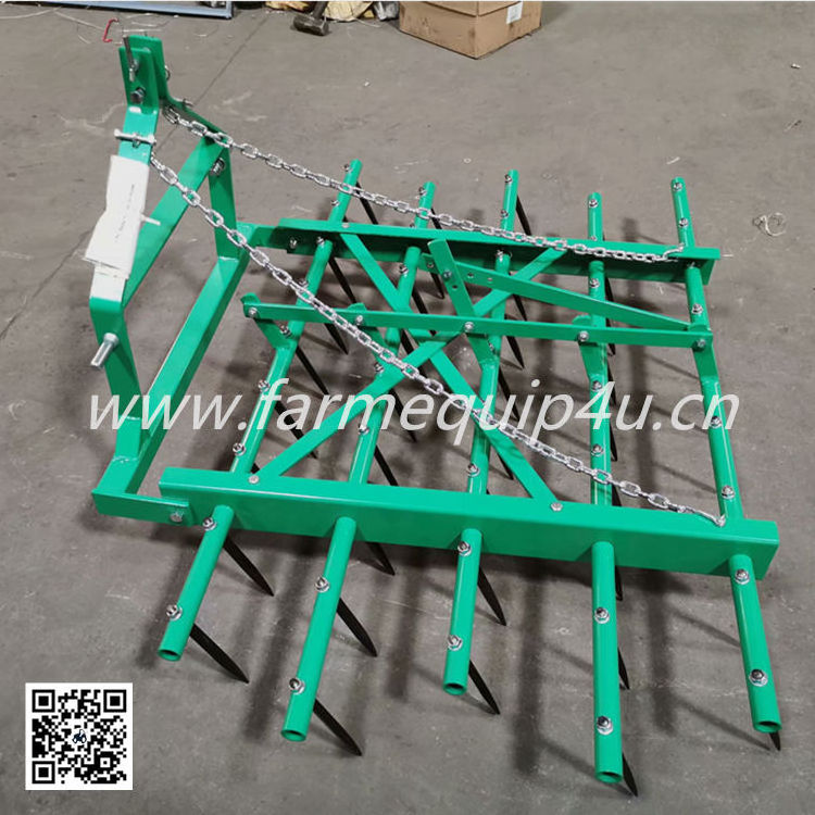 Tractor three point Spike Tooth Harrow, farm land leveling machinery