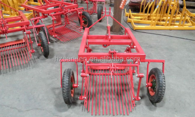 small potato digger; one row sweet potato harvester with tractor mounted pto shaft driven