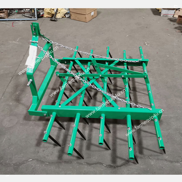 Spike tooth harrow ; tractor 3point attachment ; farm machinery soil crusher