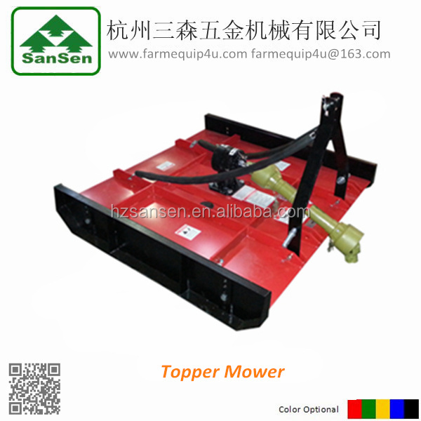 3 point Rotary Maaier tractor topper mower slasher,bush hog rough cut mower for European market