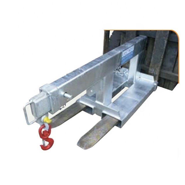 extendable forklift jib fork mounted crane jib forklift crane attachment from china manufacturer