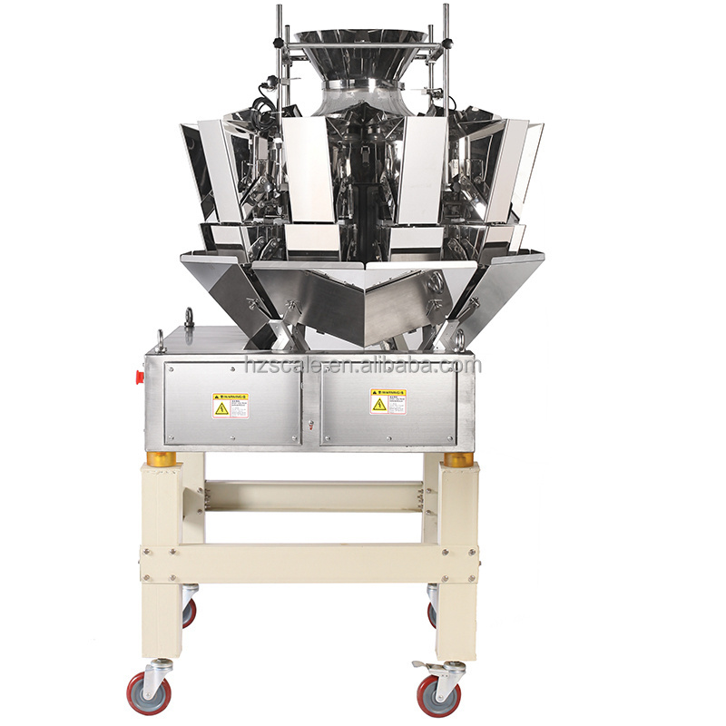 Automatic CE approval A10 model Pet foods dog biscuits Multi-head Weigher packing machine