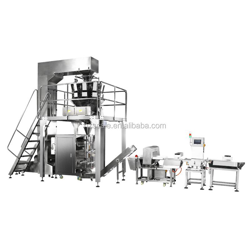 Automatic gummies weighing filling packaging machine with 14 head weigher