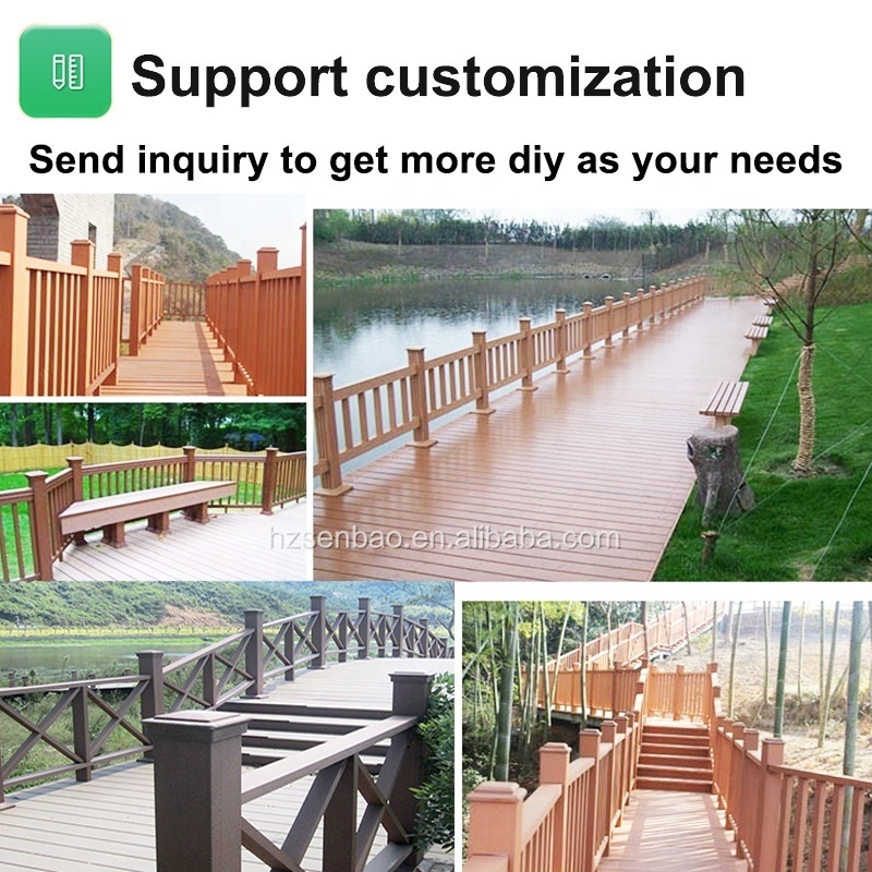 Senbao garden handrail wood handrail bracket staircase railing stair handrail bracket