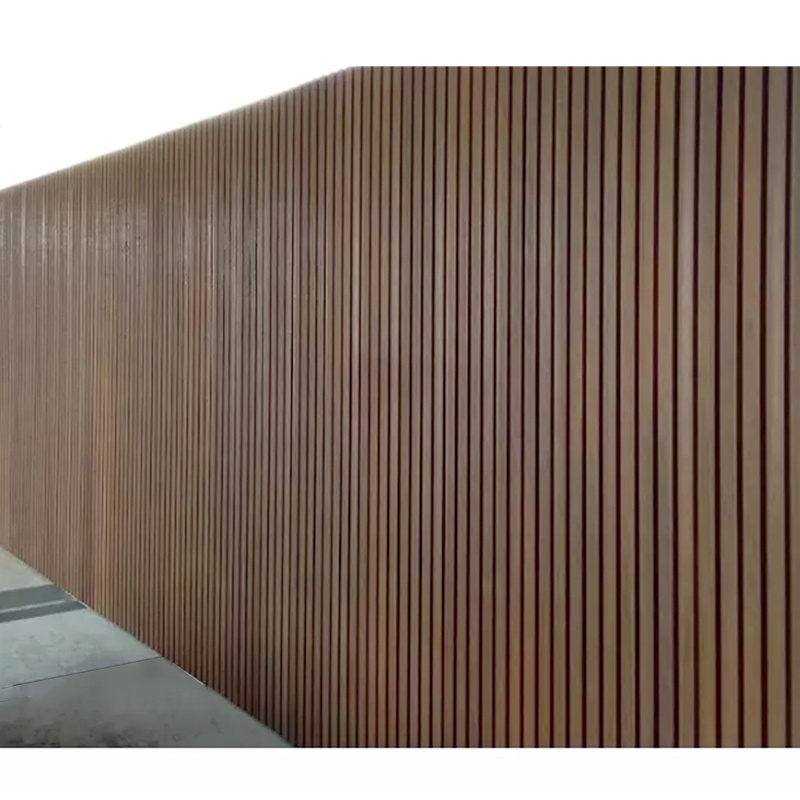 Exterior outdoor co extrusion decorative board louvers facade panel pvc wood plastic composite wpc great wall cladding panel