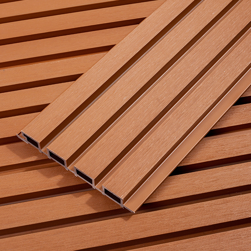 Outdoor Light weight wpc wood ceiling panel waterproof exterior wood plastic composite cladding fluted wpc wall panel