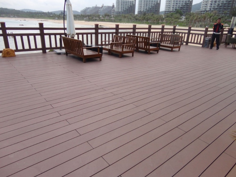 WPC wood plastic decking tiles synthetic wood waterproof fire resistant composite board wpc flooring