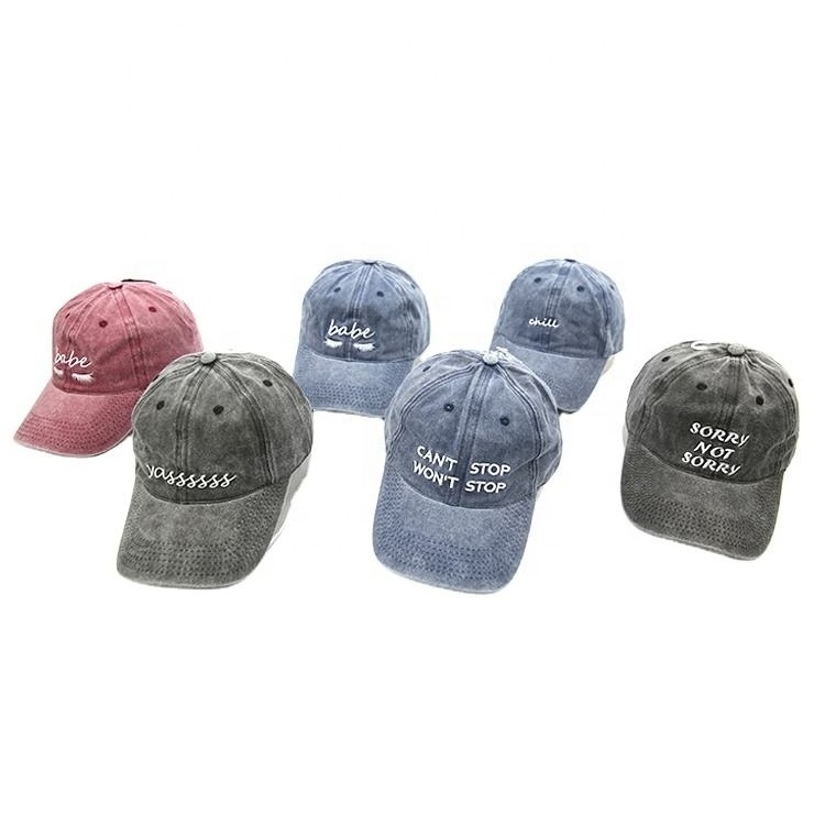 Custom Soft Women Embroidery Logo Polyester Baseball Cap