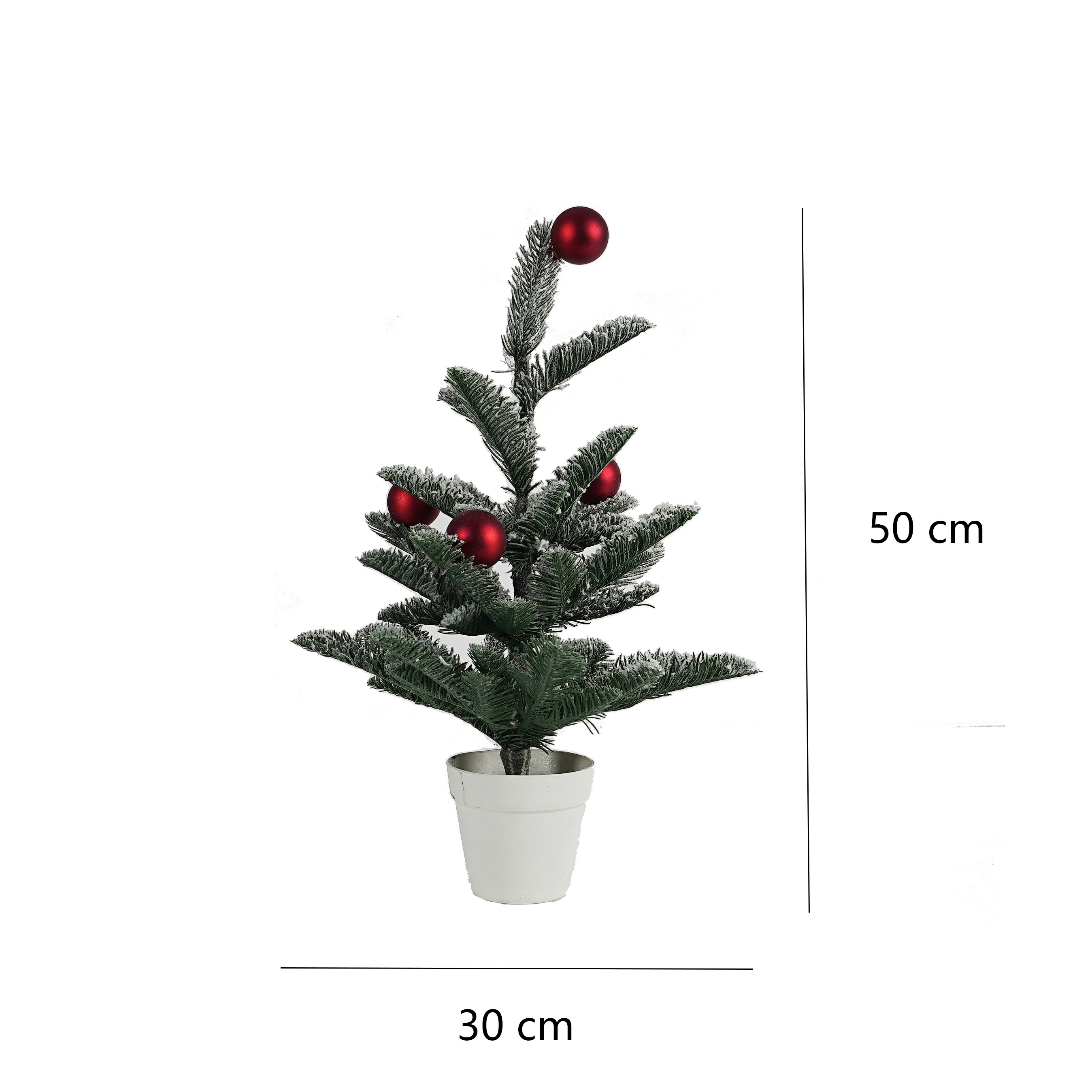 2024 Small PE Pine Snowy Flocking Christmas Tree Christmas Ball Ornaments Snow spraying Mantelpiece Xmas Gift