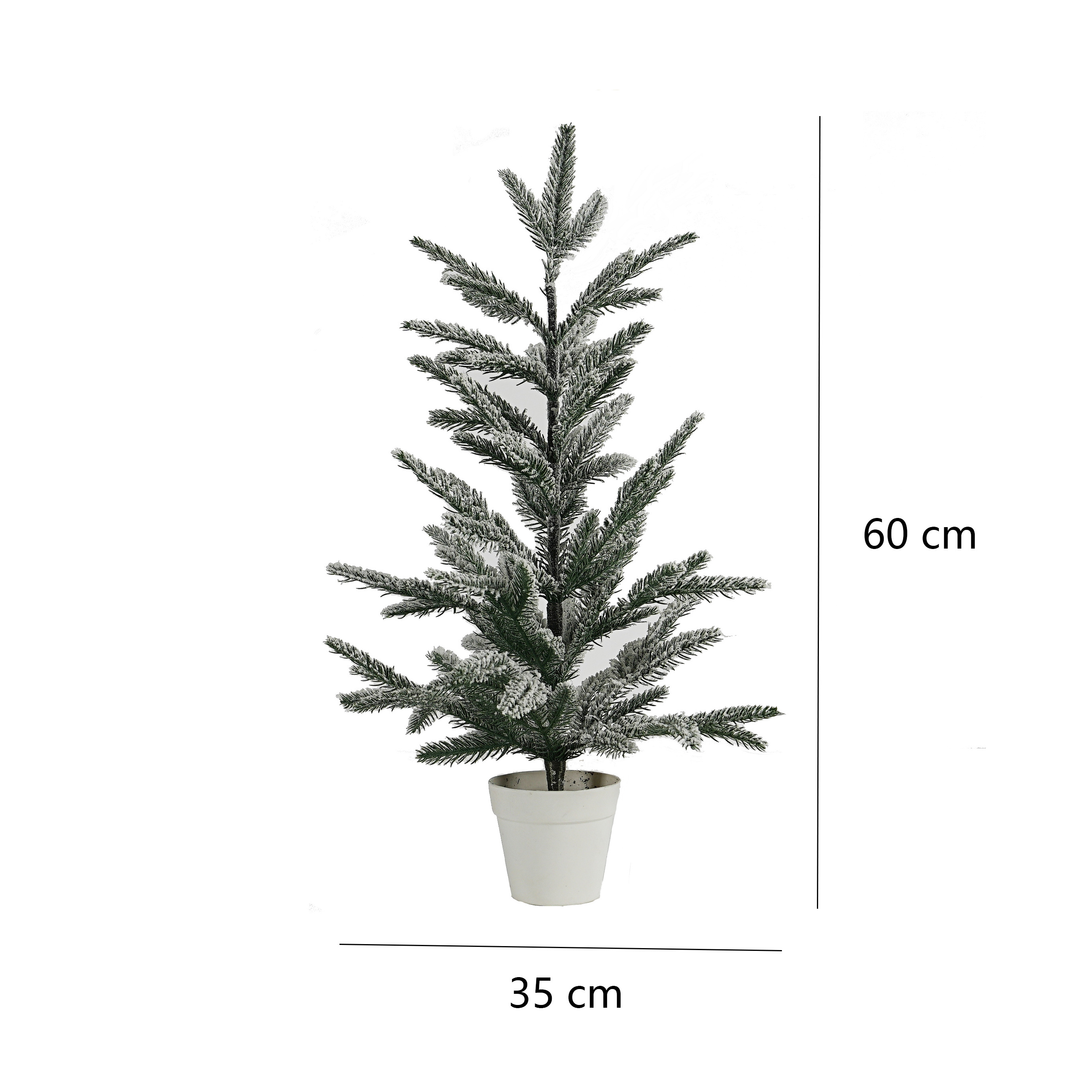 Garden decoration Artificial plant bonsai cypress tree cedar Snow spray flocking plant for outdoor decoration PE Christmas tree