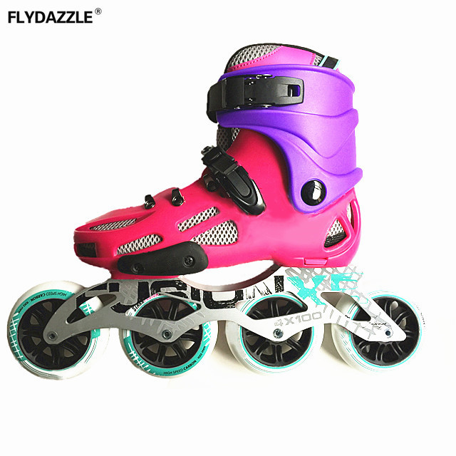 big wheel roller powerslide inline speed roller skates baue land roller inline speed skating boot skates for sale