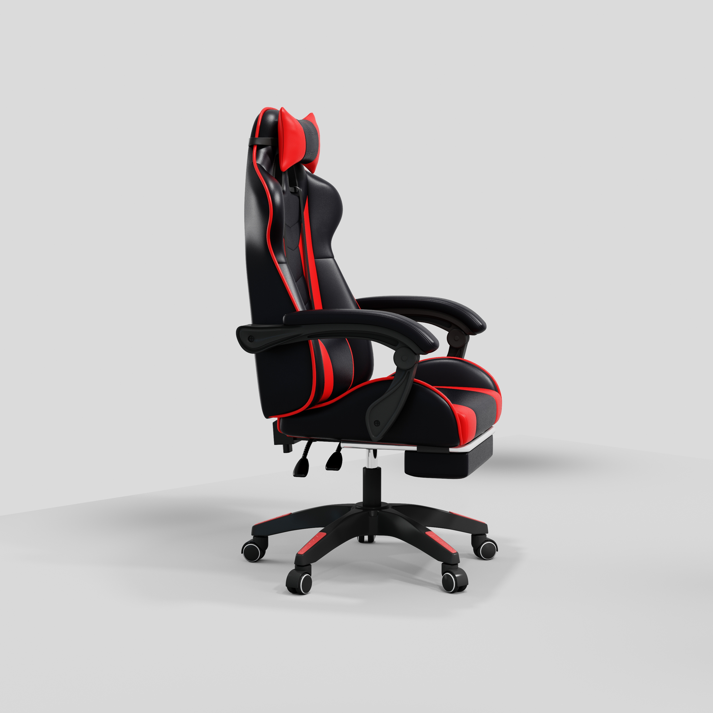 Manufacturer custom popular china workstation premium leather gaming chair on wheels