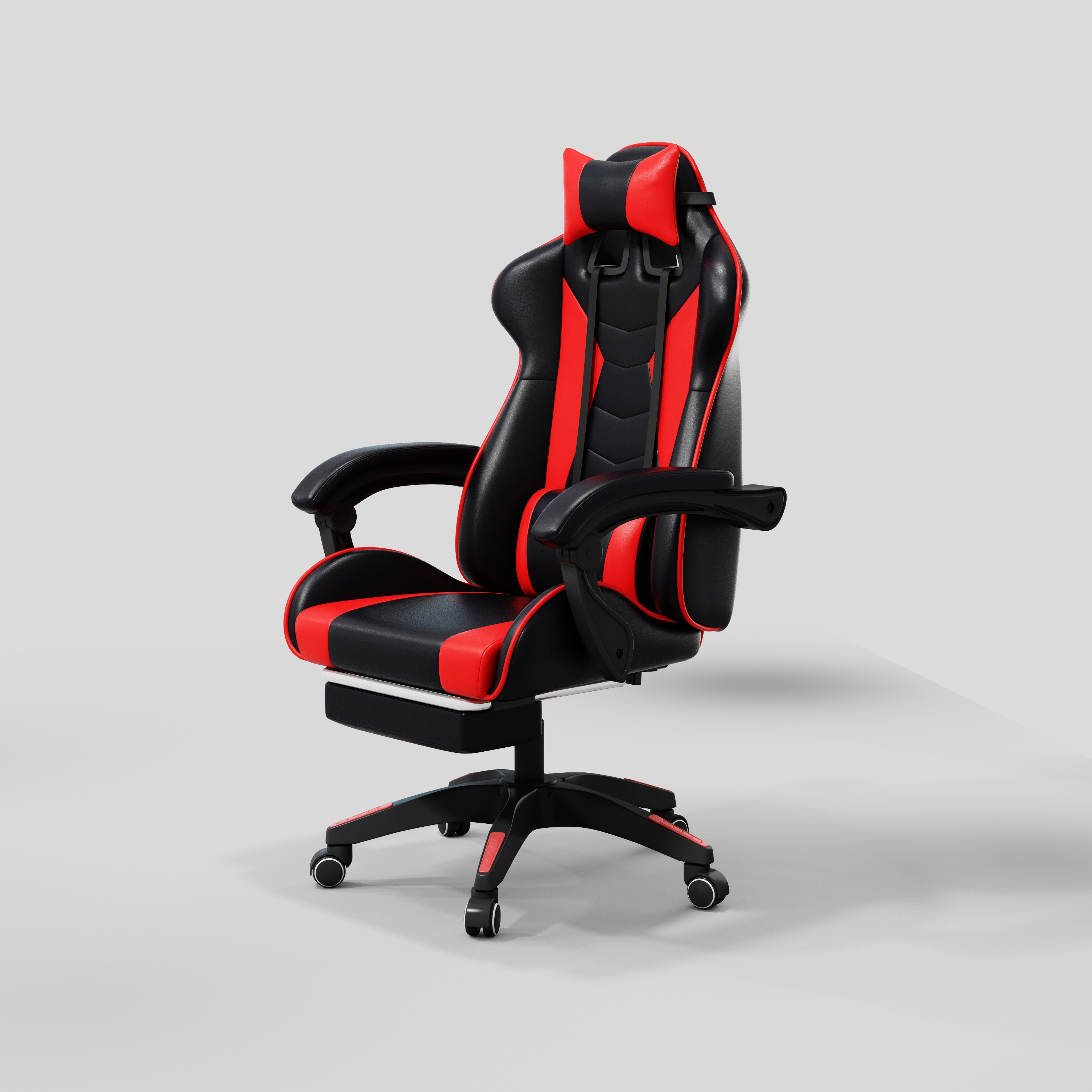 Manufacturer custom popular china workstation premium leather gaming chair on wheels