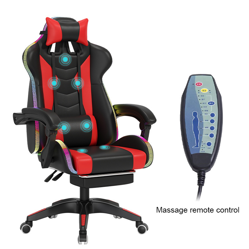 Factory wholesale super deluxe racing massage speaker 200kg heavy duty gaming chairs