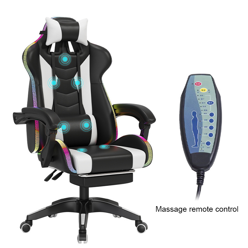 Factory wholesale super deluxe racing massage speaker 200kg heavy duty gaming chairs