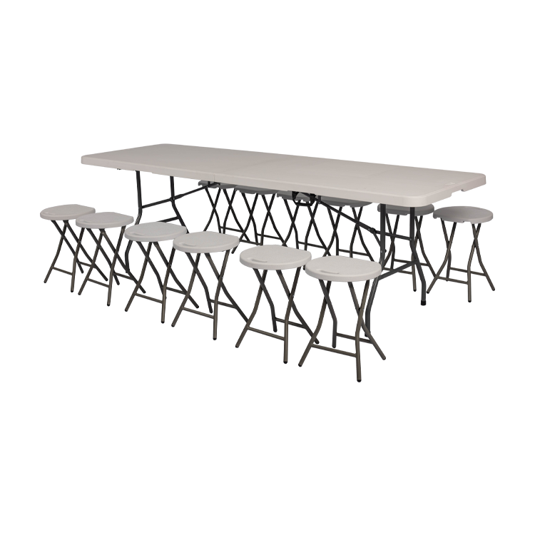 Hot sale of plastic chairs and table wholesale folding party wedding banquet tables