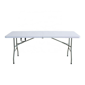 hot sale 6ft Conference Plastic Folding In Half Table For Office