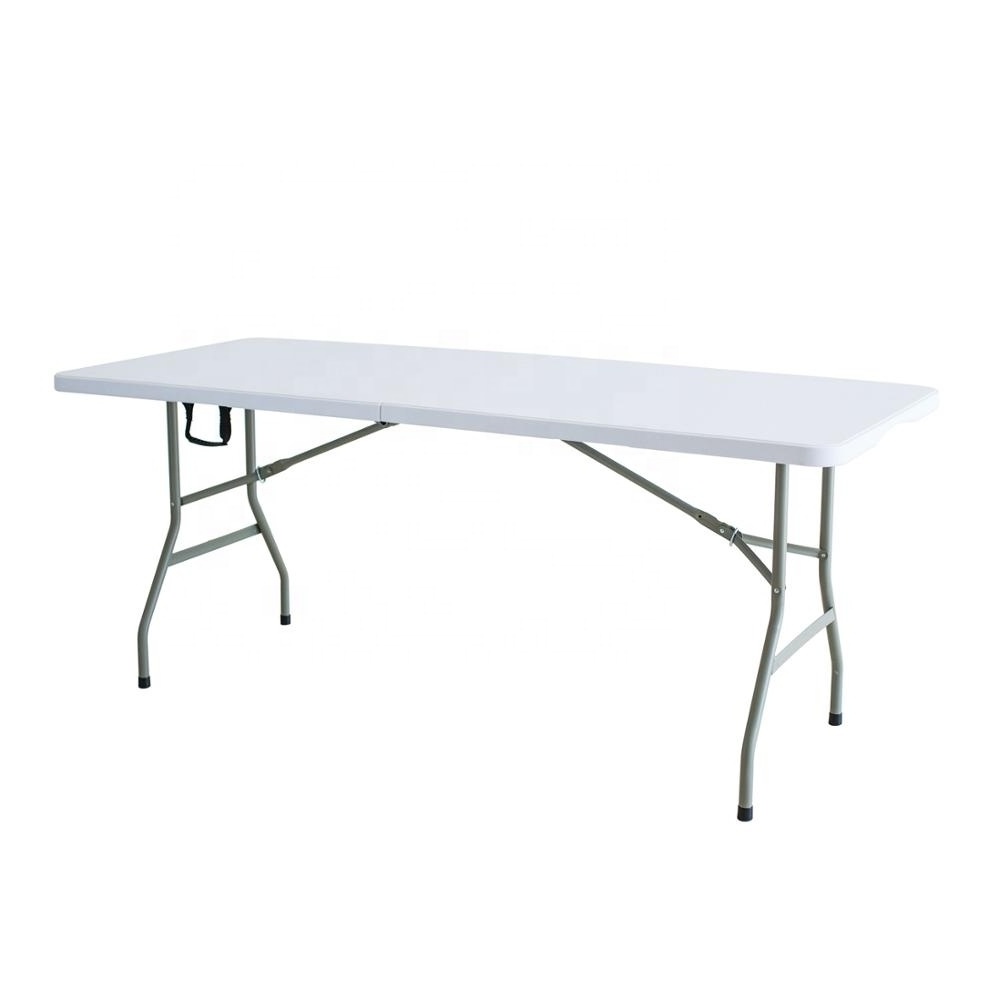 hot sale 6ft Conference Plastic Folding In Half Table For Office