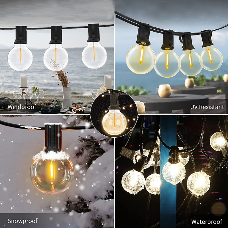 Hot Sale High Quality Decorative Smart G40 String Light Bulb For Household Christmas light string