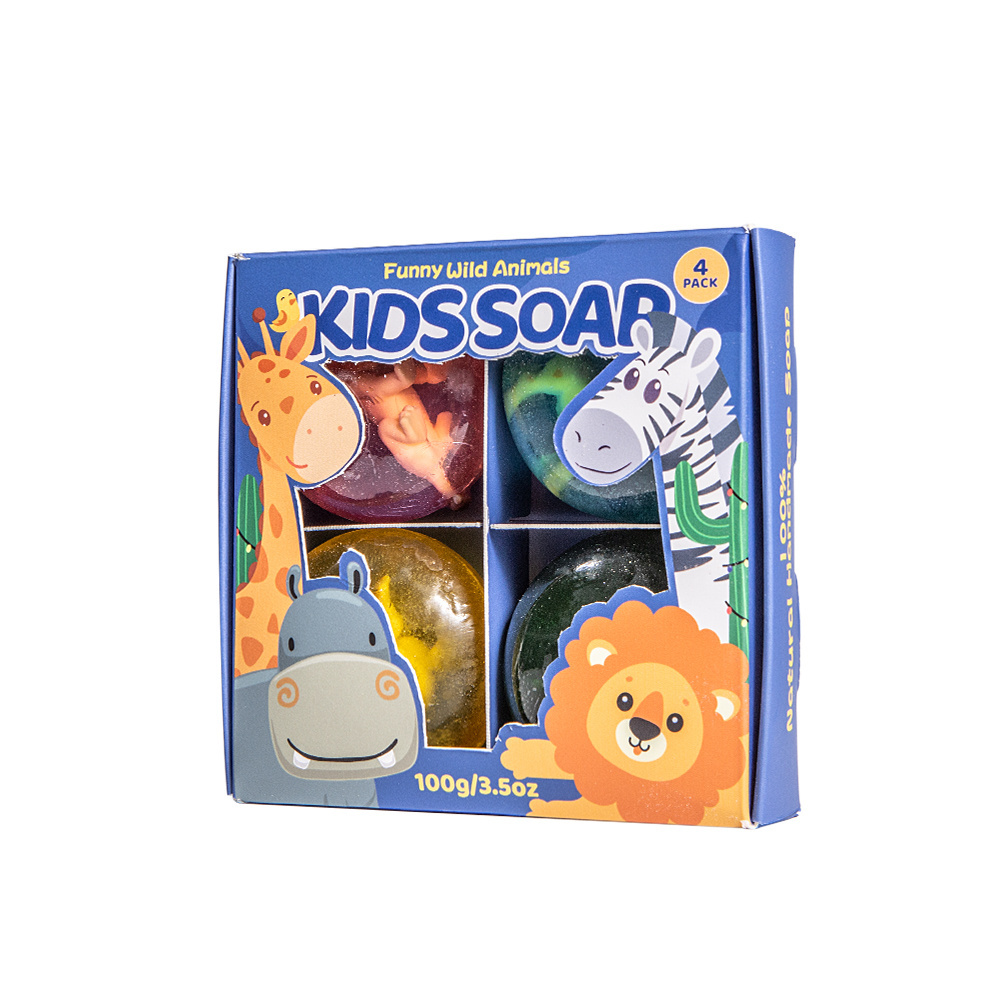 ECO Friendly Soap Organic Kids Soap Bar Handmade 100% Pure And Natural Kids Soap With Toy Inside