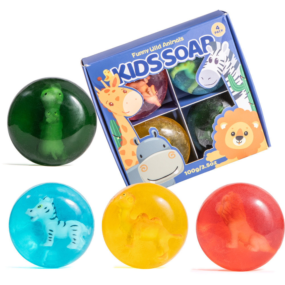 ECO Friendly Soap Organic Kids Soap Bar Handmade 100% Pure And Natural Kids Soap With Toy Inside