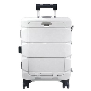 Multifunctional TSA lock Universal wheel Luggage phone holder suitcase with front  double open cup holder carry on Bags