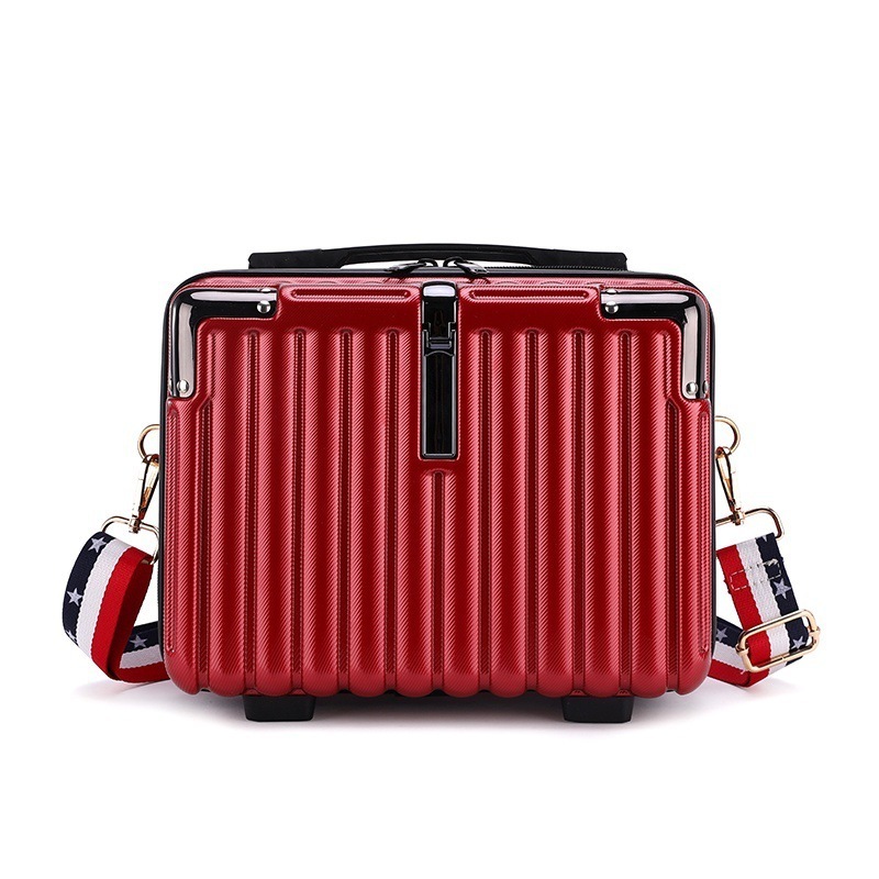 High Quality Vintage Suitcase Mini Small Cosmetic Box 14 Inches Check-in Luggage Small Suitcase