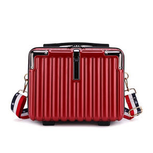 High Quality Vintage Suitcase Mini Small Cosmetic Box 14 Inches Check-in Luggage Small Suitcase