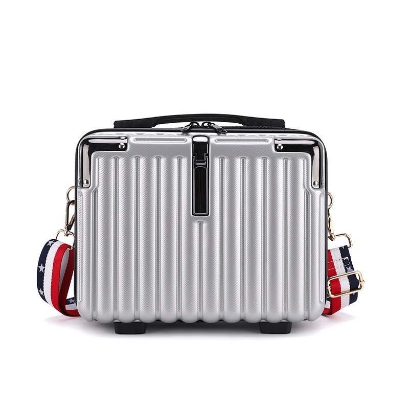 High Quality Vintage Suitcase Mini Small Cosmetic Box 14 Inches Check-in Luggage Small Suitcase