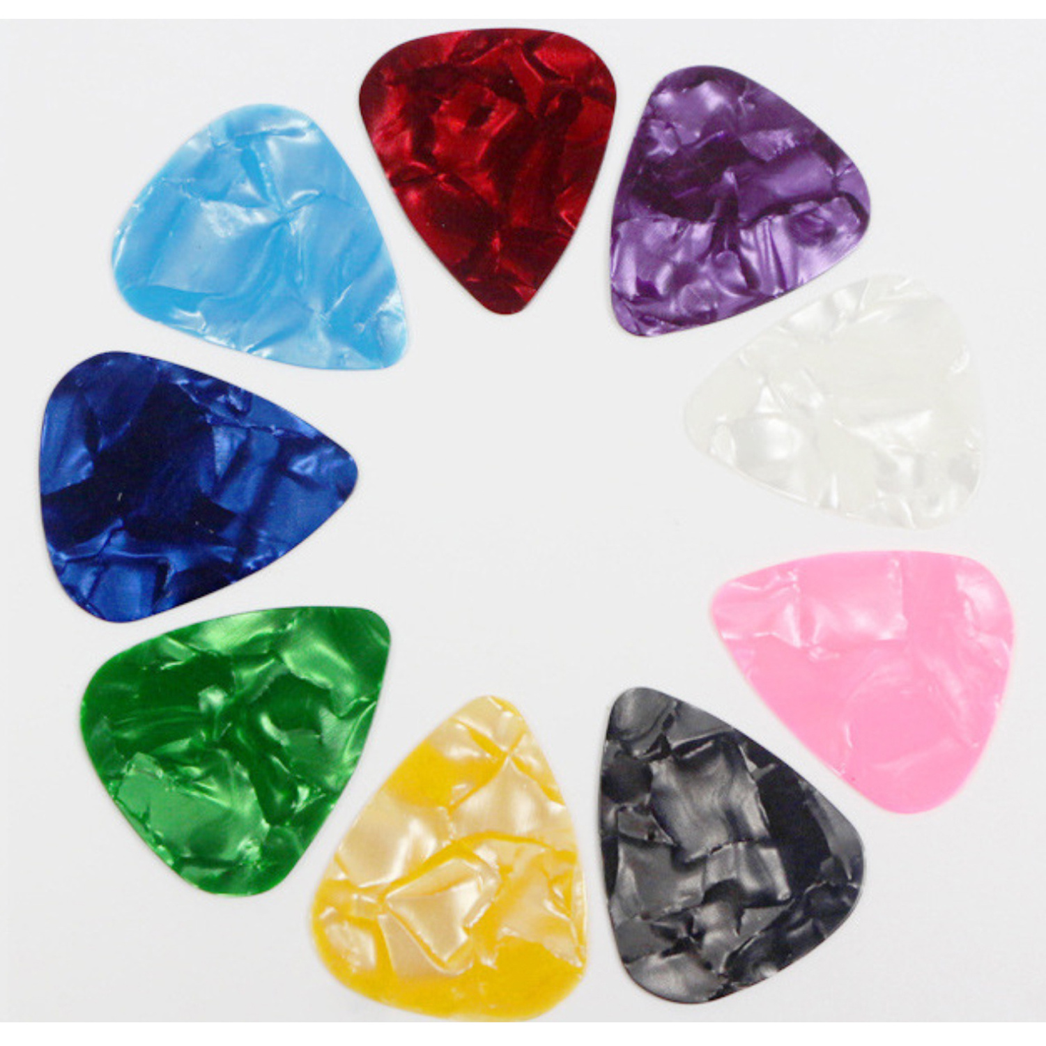 Premium guitar picks celluloid 0.46mm guitar picks with plastic bag package