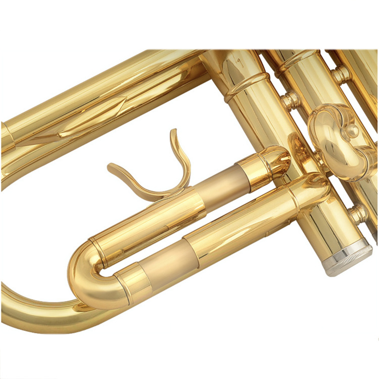 Brasswind Instruments Lacquer Trumpet Bb Key Trumpet for Beginner