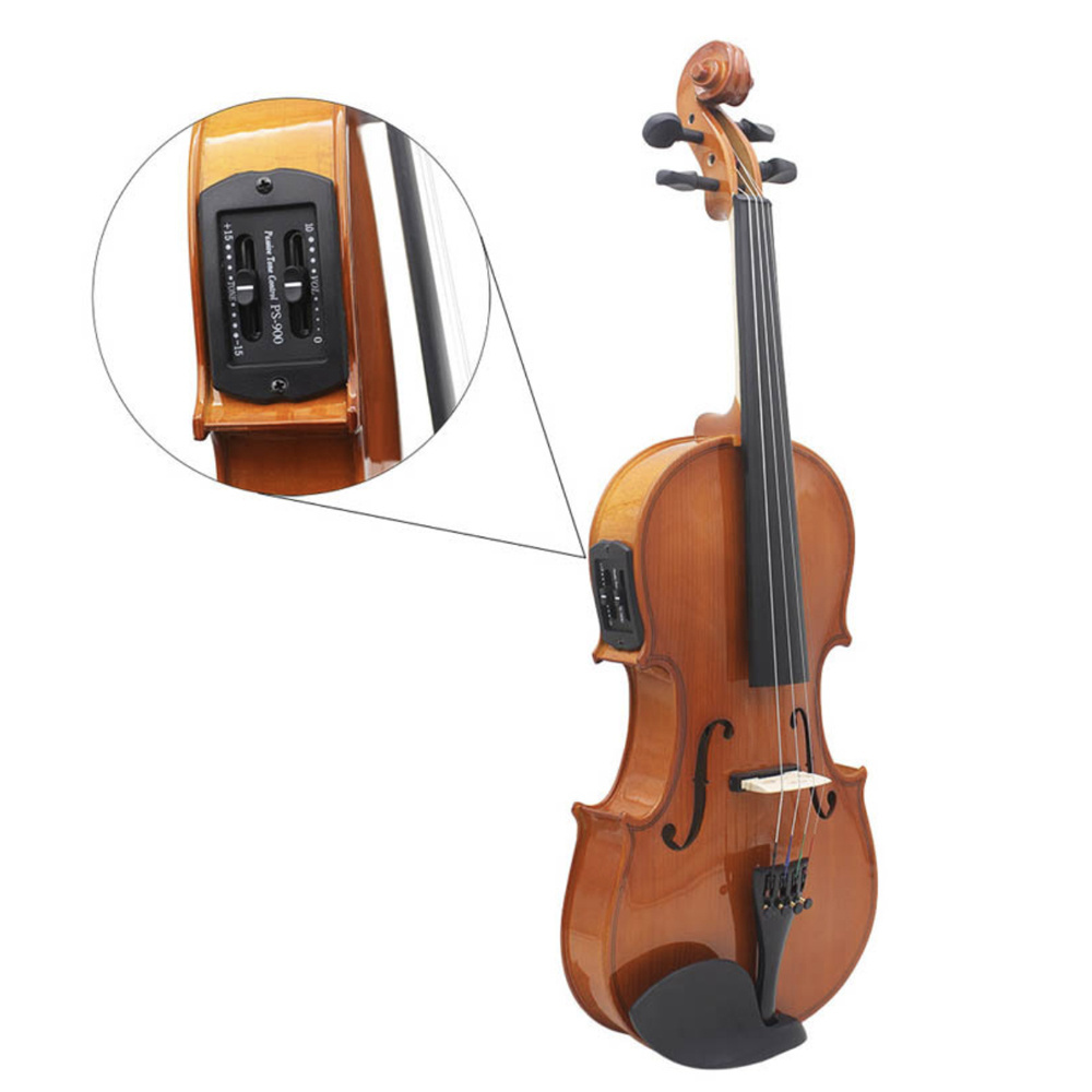 HOTSELL 4/4 PLYWOOD VIOLIN WITH EQ FOR BEGINNER