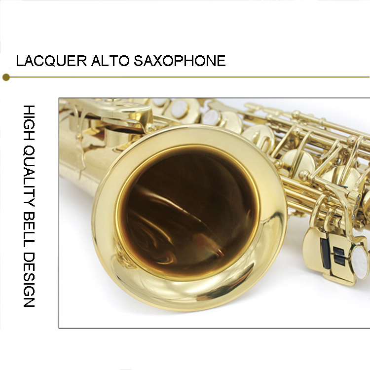 HIGH QUALITY LACQUER EB KEY ALTO SAXOPHONE FOR BEGINNER