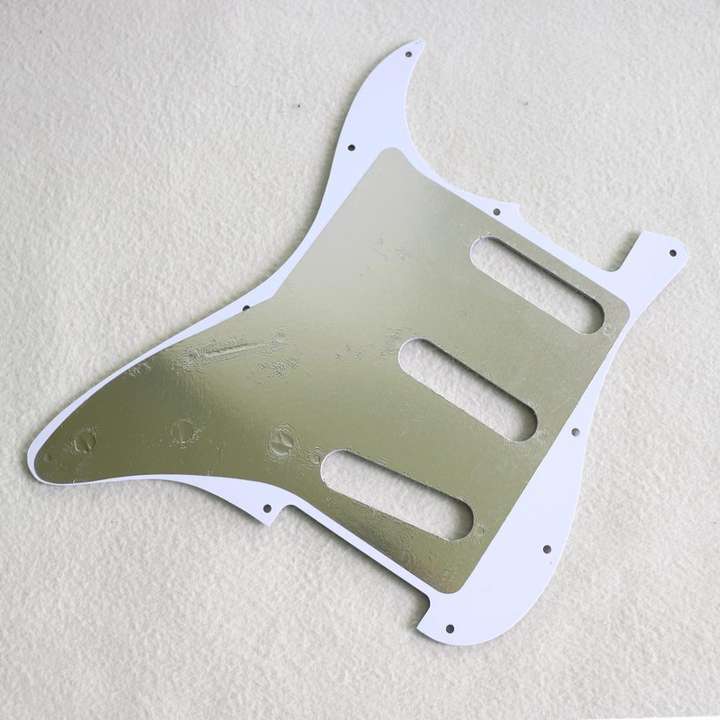 CNC Machining High Quality S-S-S Tortoise ST guitar pickguard With Thick Full Aluminum Shield