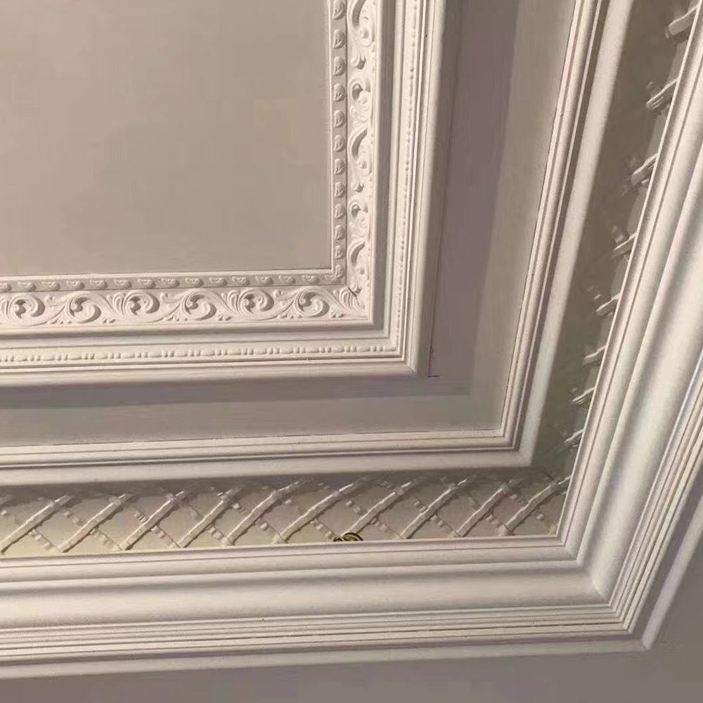 Iraq Style Interior Decorative Ceiling Crown Molding Cornices Decorative Ps Polyurethane Pop Design Gypsum Cornice Moulding