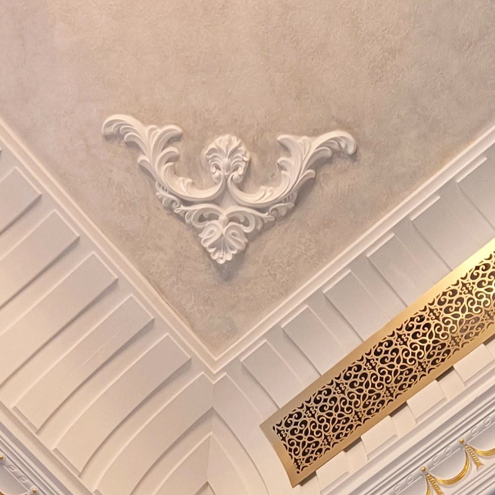 Home Polyurethane Cornice Door Trim Wall Trim Molding White Popular Pu Decorative Corner Ceiling Moulding