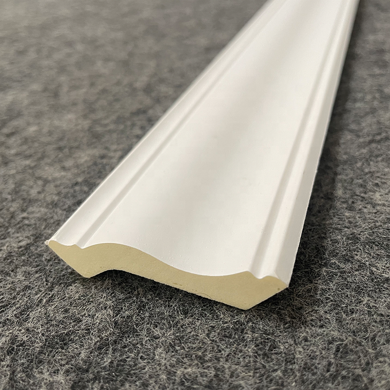 Pu Plain Molding Baseboard Mouldings Door And Window Trim Crown Molding Ceiling For House Decor polyurethane wall molding