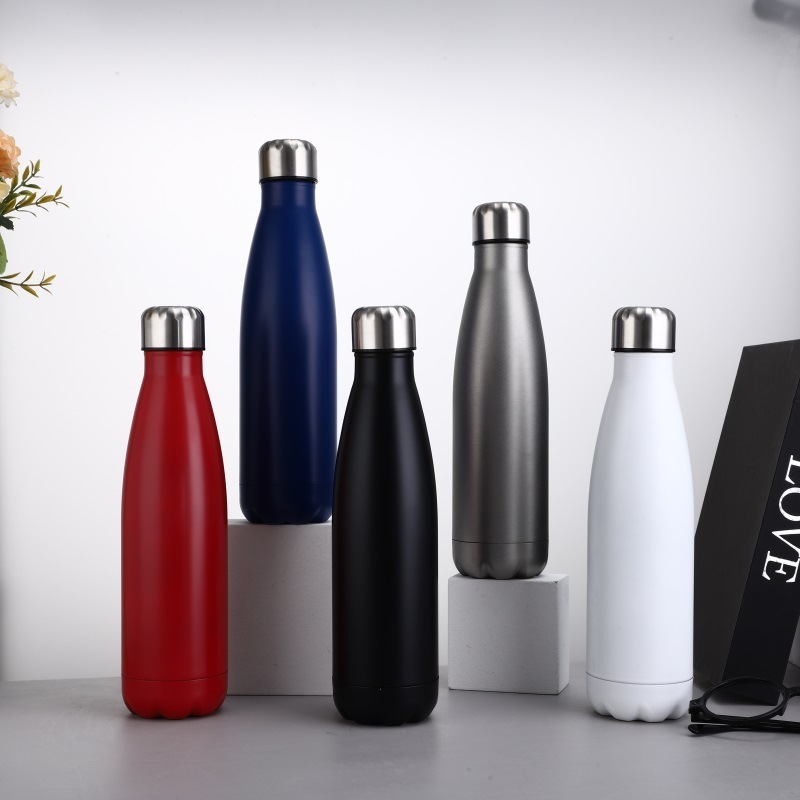 Customized  Logo chinanese Style double wall Tea bottle vacuum thermal jug flask gift set sport drink water bottle