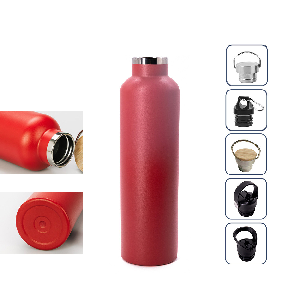 Stainless Steel Water Bottle With Plastic Lids Custom Logo Wholesale Bulk Cola Shape Drink Insulated Water Bottles