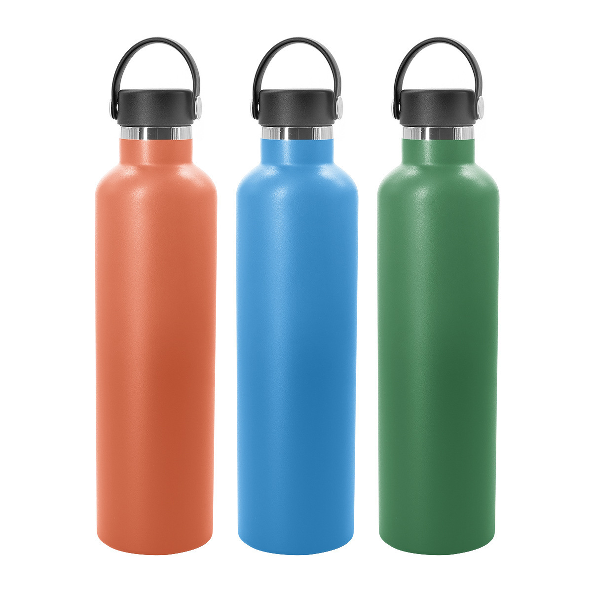 Stainless Steel Water Bottle With Plastic Lids Custom Logo Wholesale Bulk Cola Shape Drink Insulated Water Bottles