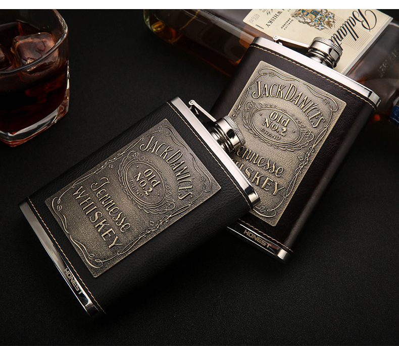 304 201 Whiskey  stainless steel hip flask personalized liquor flagon vodka rum alcohol flask with lid