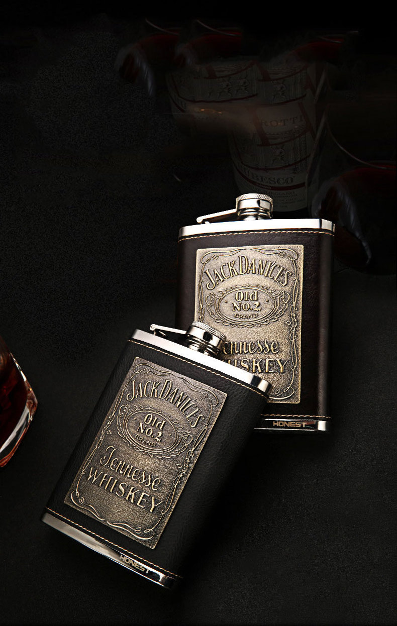 304 201 Whiskey  stainless steel hip flask personalized liquor flagon vodka rum alcohol flask with lid