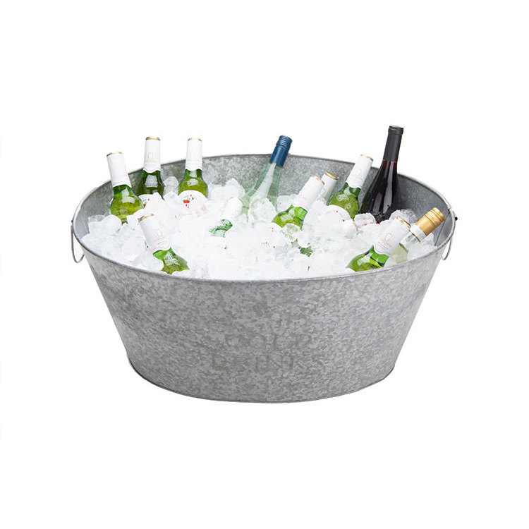 Hot selling western restaurant small wall tin cask drink luxury mini wine ice bucket beer cask for party family